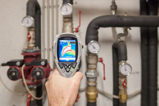Leak detection service using thermal camera by Danville Plumbing Pros in Danville, California