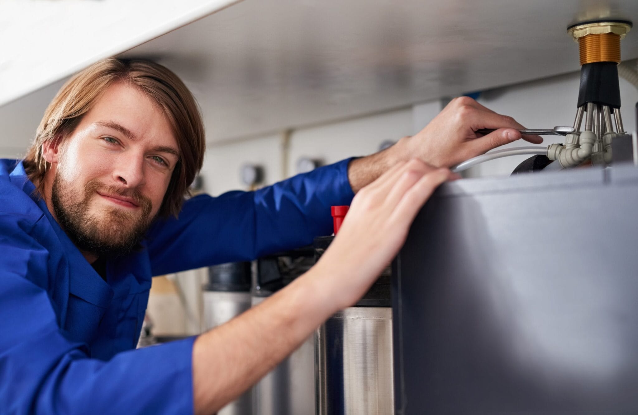 Appliance water line repair by plumber in Danville, California